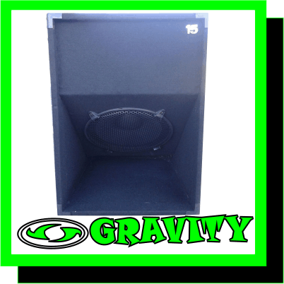 1810 DESIGN BASS BIN  -SHORT THROW BASS BIN DESIGN  -1000w BASS DRIVER  -BUILT IN BASS CROSSOVER  -18 mil PLYWOOD BOXES WITH HIGH QUALITY BLACK CARPET AT GRAVITY DJ STORE 0315072463